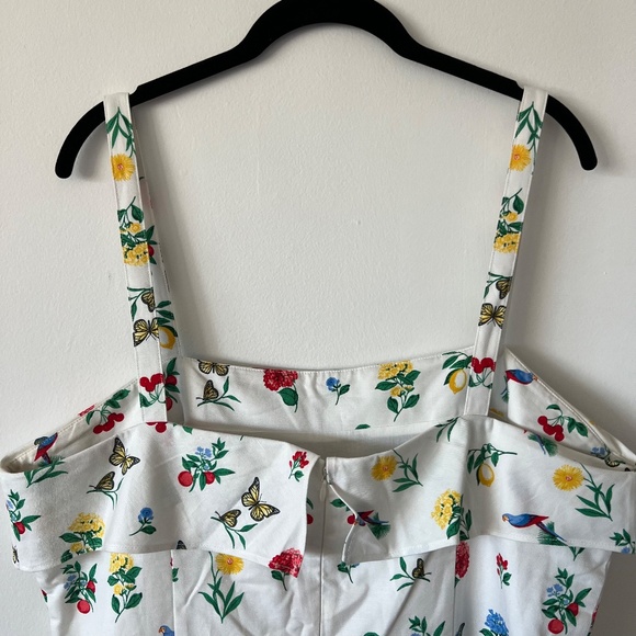 Ann Taylor Botanical Midi Flare Dress size 14 - Picture 7 of 10